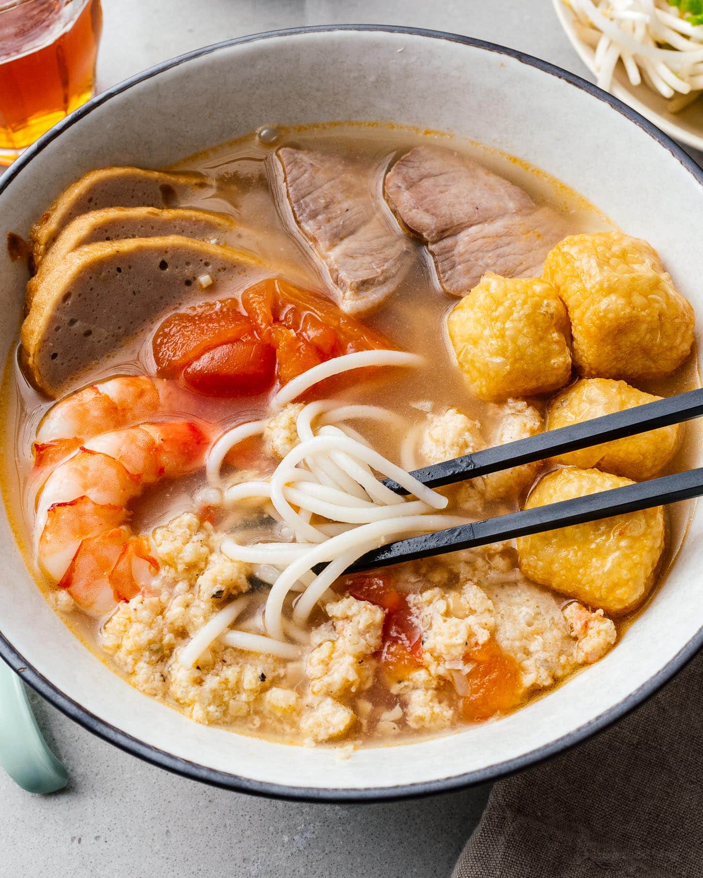 Bun Rieu: Vietnamese Tomato and Crab Noodle Soup
